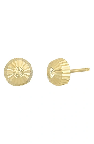Bony Levy 14k Gold Textured Stud Earrings In 14k Yellow Gold