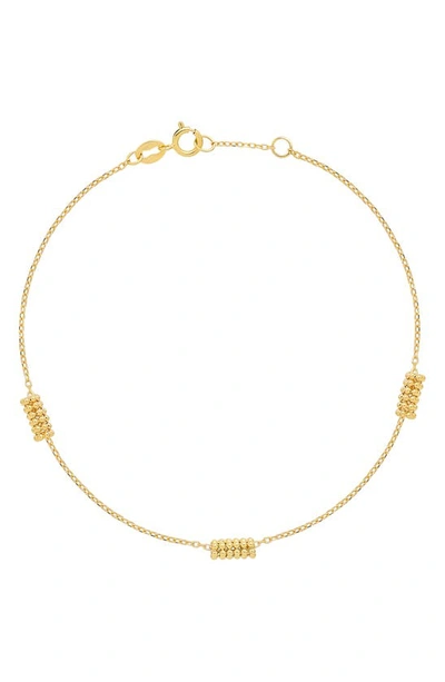 Bony Levy 14k Gold Bead Station Bracelet In 14k Yellow Gold