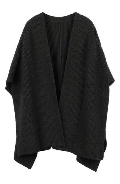 Allsaints Travelling Ruana In Black