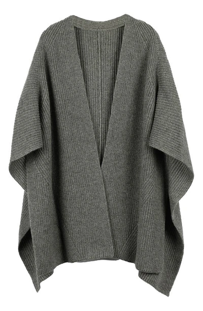 Allsaints Travelling Ruana In Grey Marled