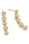 Monica Vinader Diamond Essentials Cocktail Drop Earrings In 18k Gold Vermeil/ Diamond