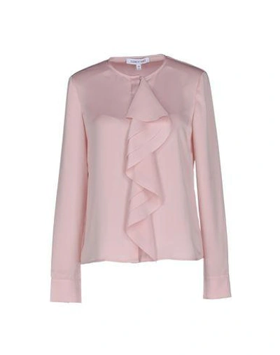 Elizabeth And James Solid Colour Shirts & Blouses In Pink