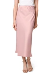Wayf Rosalina Slip Skirt In Pink