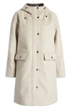 Pendleton Hayden Water Repellent Wool Blend Hooded Coat In Oatmeal