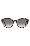 Prada 54mm Cat Eye Sunglasses In Grey Gradient