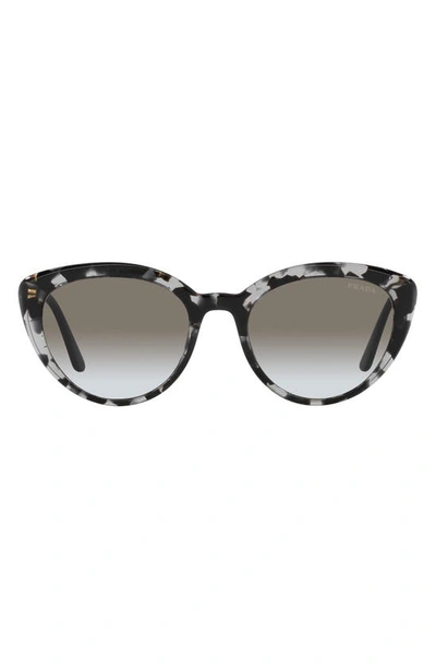 Prada 54mm Cat Eye Sunglasses In Grey Gradient