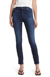 Ag Mari High Waist Ankle Slim Straight Leg Jeans In Blue