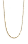 Argento Vivo Cubic Zirconia Tennis Choker Necklace In Gold