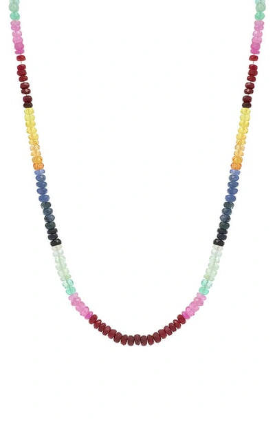 Bony Levy El Mar Sapphire Beaded Necklace In 18k Yellow Gold