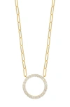 BONY LEVY BONY LEVY GATSBY TREND DIAMOND CIRCLE PENDANT NECKLACE