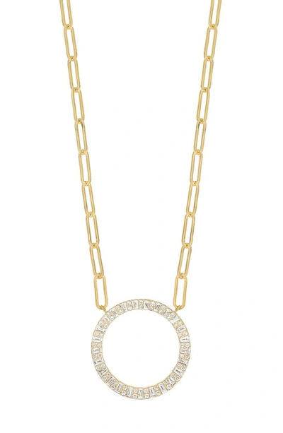 Bony Levy Gatsby Trend Diamond Circle Pendant Necklace In 18k Yellow Gold