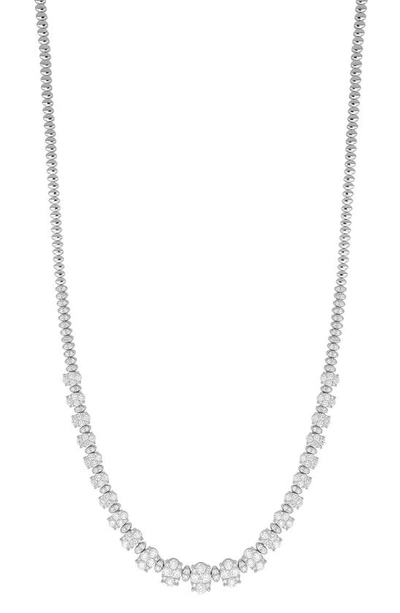 Bony Levy Audrey Graduating Diamond Necklace In 18k White Gold
