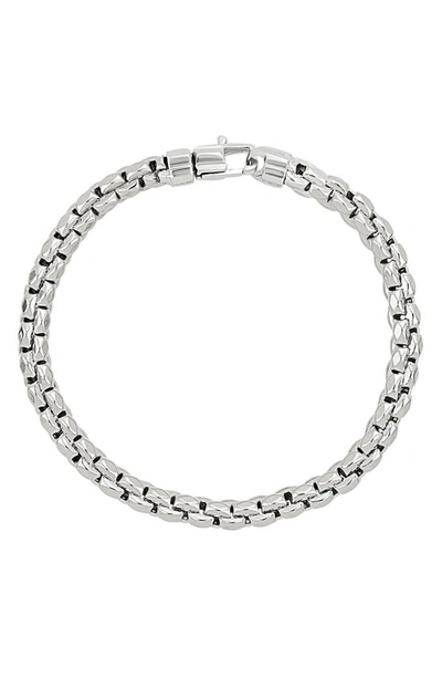 Bony Levy 14k Gold Box Chain Bracelet In 14k White Gold