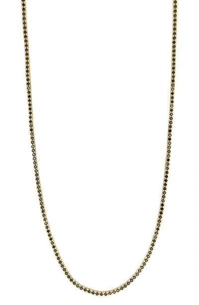 Bony Levy Black Diamond Necklace In 18k Yellow Gold