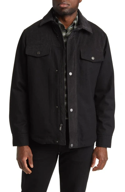 Pendleton Timberline Wool Blend Shirt Jacket In Black