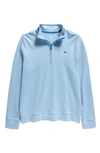 Vineyard Vines Kids' Exclusive Half Zip Pullover In Jake Blue