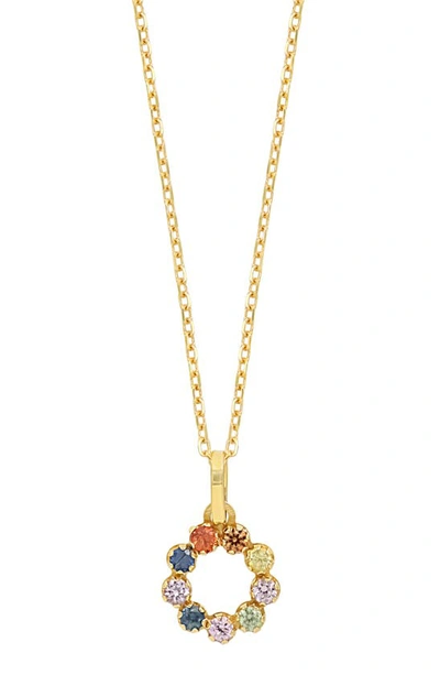 Bony Levy Kids' Sapphire Pendant Necklace In 18k Yellow Gold