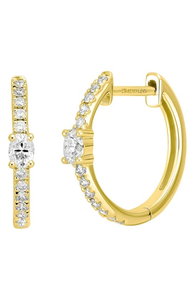 Bony Levy Linea Diamond Huggie Hoop Earrings In 18k Yellow Gold