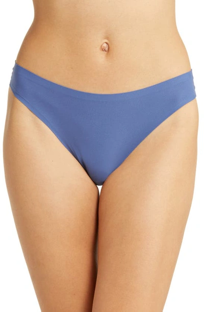 Chantelle Lingerie Soft Stretch Thong In Blue Ocean-82