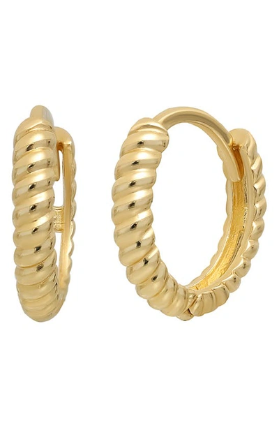 Bony Levy 14k Gold Twisted Hoop Earrings In 14k Yellow Gold