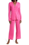 Nordstrom Moonlight Eco Knit Pajamas In Pink Yarrow