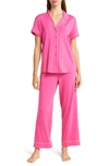 Nordstrom Moonlight Eco Crop Pajamas In Pink Yarrow