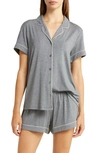 Nordstrom Moonlight Eco Short Knit Pajamas In Grey Dark Heather
