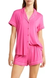 Nordstrom Moonlight Eco Short Knit Pajamas In Pink Yarrow
