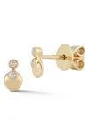 DANA REBECCA DESIGNS LULU JACK DIAMOND STUD EARRINGS