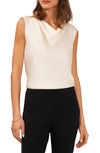 Halogen Cowl Neck Sleeveless Top In Arctic Wolf