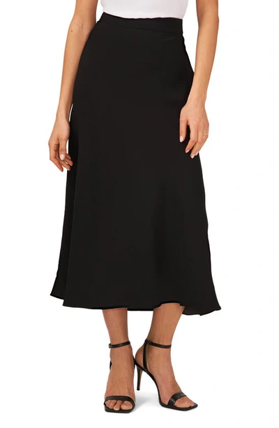 Halogen Pull-on A-line Skirt In Rich Black
