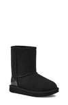 Ugg Kids' Classic Ii Water Resistant Genuine Shearling Lined Boot In Black