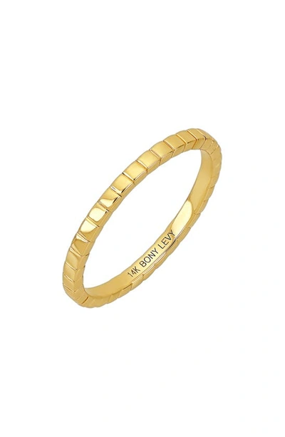 Bony Levy 14k Gold Stacking Ring In 14k Yellow Gold