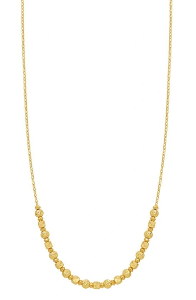 Bony Levy 14k Gold Beaded Frontal Necklace In 14k Yellow Gold