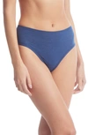 Hanky Panky Playstretch High Rise Thong In Blue