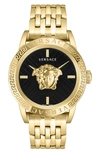 VERSACE V-CODE BRACELET WATCH, 43MM