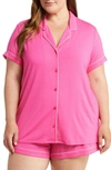 Nordstrom Moonlight Eco Short Pajamas In Pink Yarrow