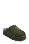 Ugg Discoquette Genuine Shearling Slide Slipper In Forest Night