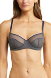 Skarlett Blue Spellbound Underwire Full Coverage Bra In Black Sand/ Blue