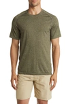 Zella Seamless Performance T-shirt In Olive Night