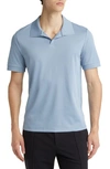 Theory Malden Johnny Collar Polo In Heron