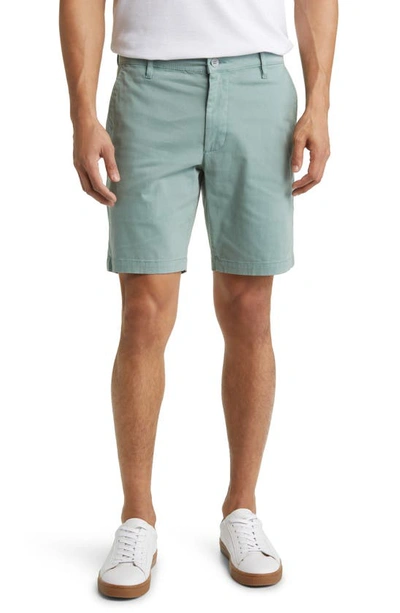 Ag Wanderer Poplin Chino Shorts In Misty Surf