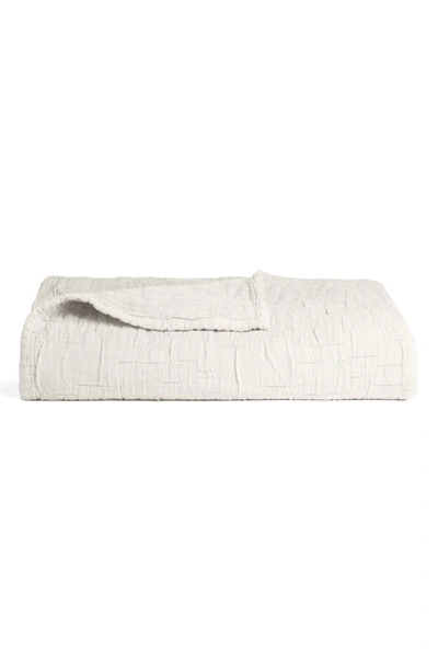 Parachute Birch Cotton Jacquard Coverlet In Cream
