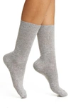 Nordstrom Crew Socks In Grey Heather