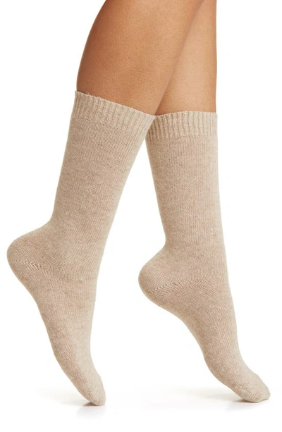 Nordstrom Crew Socks In Oatmeal Heather