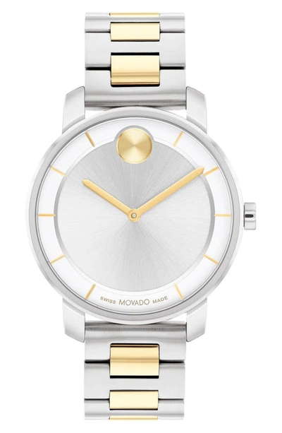 Movado Women's Bold Access Swiss Quartz Two Tone Stainless Steel Watch 34mm In Two-tone