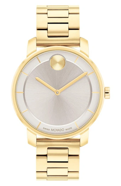 Movado Bold Access Bracelet Watch, 34mm In Gray/gold