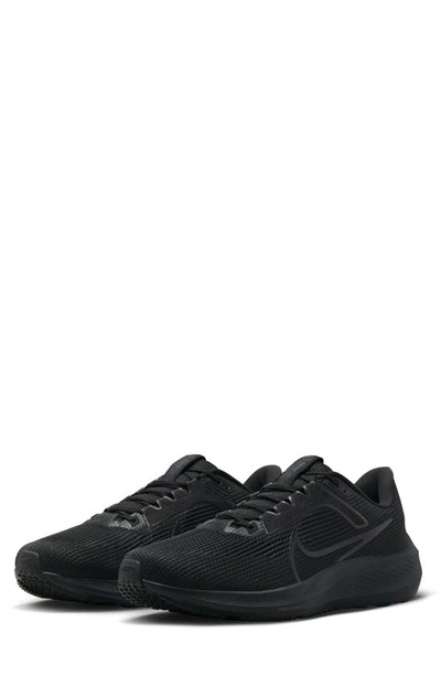 Nike Men's Pegasus 40 Road Running Shoes In Black