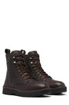 Sorel Hi-line Waterproof Lace-up Boot In Blackened Brown/ Black