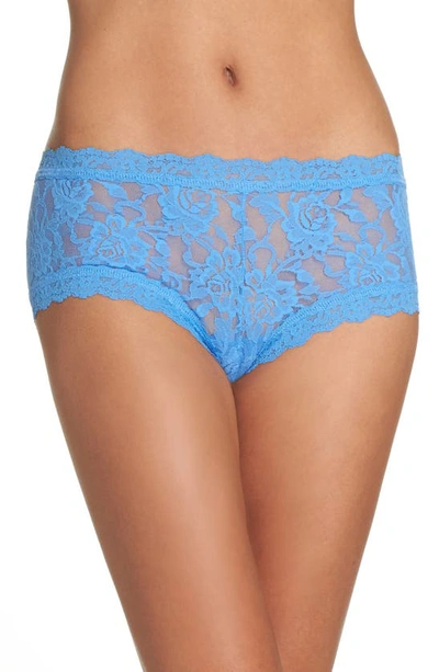 Hanky Panky Signature Lace Boyshorts In Forget Me Not